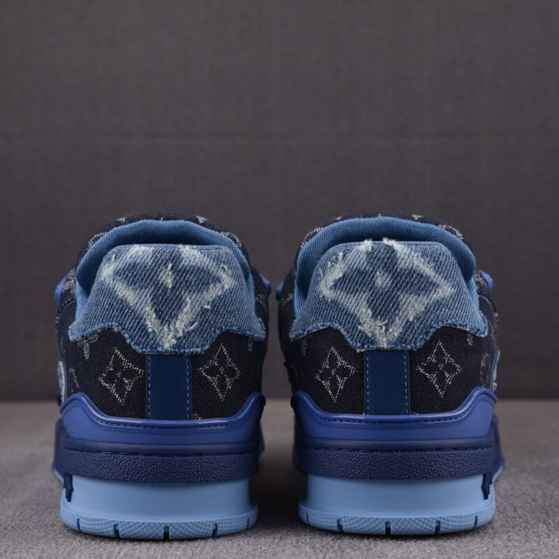 (BEST) Louis Vuitton LV Trainer 'BLUE DENIM'