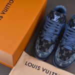 (BEST) (BEST) Louis Vuitton LV Trainer 'BLUE DENIM'