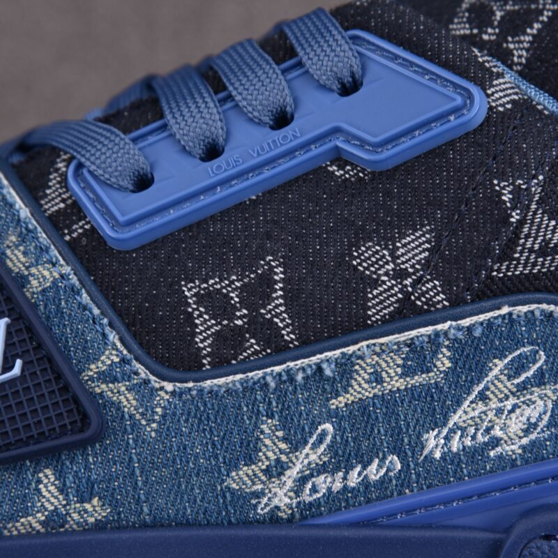 (BEST) (BEST) Louis Vuitton LV Trainer 'BLUE DENIM'