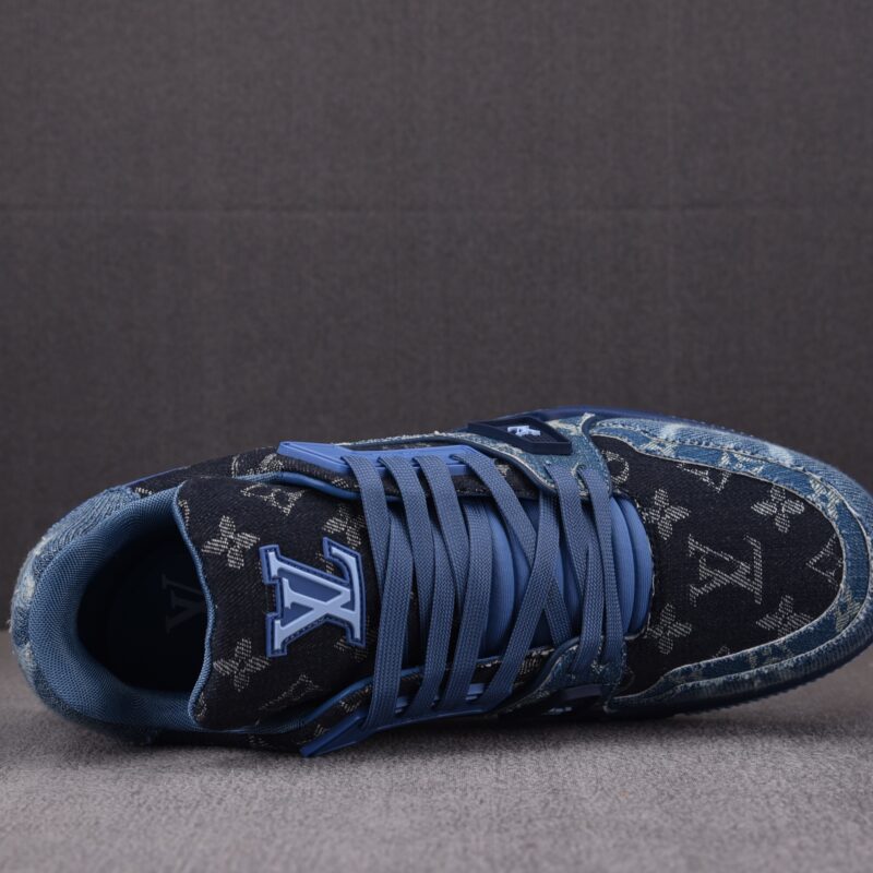 (BEST) Louis Vuitton LV Trainer 'BLUE DENIM'