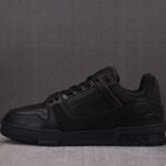 (BEST) (BEST) Louis Vuitton LV Trainer By Virgil Abloh 'BLACK MONOGRAM'