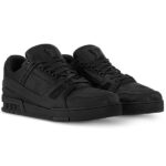 (BEST) (BEST) Louis Vuitton LV Trainer By Virgil Abloh 'BLACK MONOGRAM'