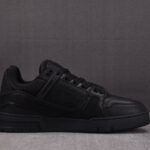 (BEST) (BEST) Louis Vuitton LV Trainer By Virgil Abloh 'BLACK MONOGRAM'