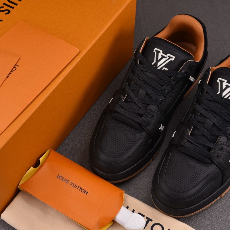 (BEST) (BEST) Louis Vuitton LV Trainer Damier - Embossed Calf Leather 'BLACK'