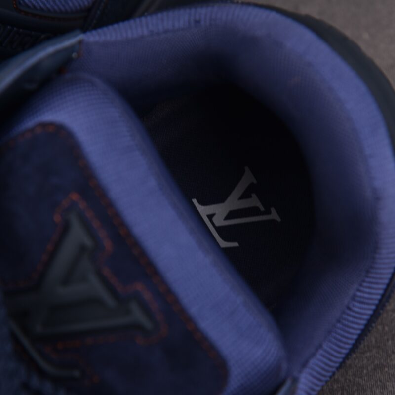 (BEST) (BEST) Louis Vuitton LV Trainer Maxi Denim 'DEEP BLUE'