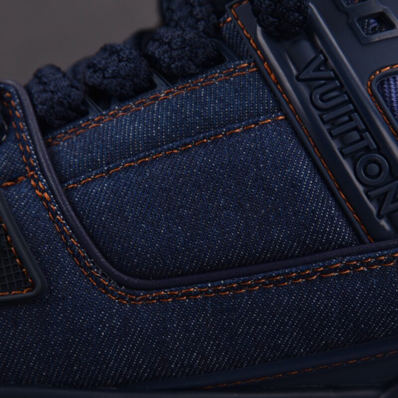 (BEST) (BEST) Louis Vuitton LV Trainer Maxi Denim 'DEEP BLUE'