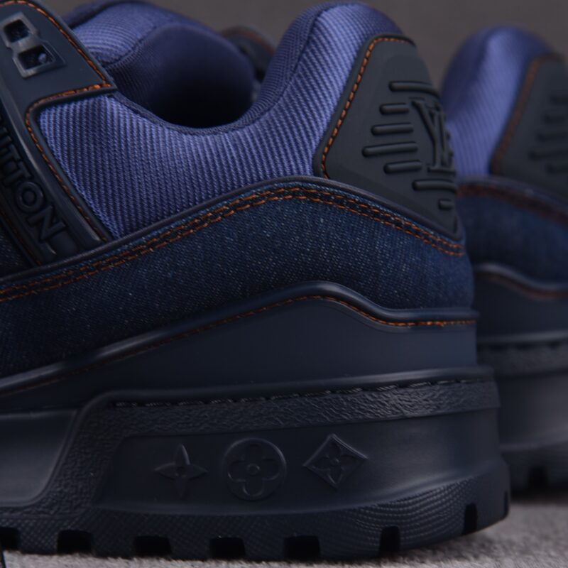 (BEST) (BEST) Louis Vuitton LV Trainer Maxi Denim 'DEEP BLUE'