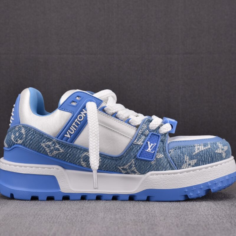 (BEST) (BEST) Louis Vuitton LV Trainer Maxi Monogram Denim ‘BLUE’