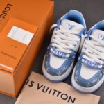 (BEST) (BEST) Louis Vuitton LV Trainer Maxi Monogram Denim ‘BLUE’