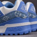 (BEST) (BEST) Louis Vuitton LV Trainer Maxi Monogram Denim ‘BLUE’