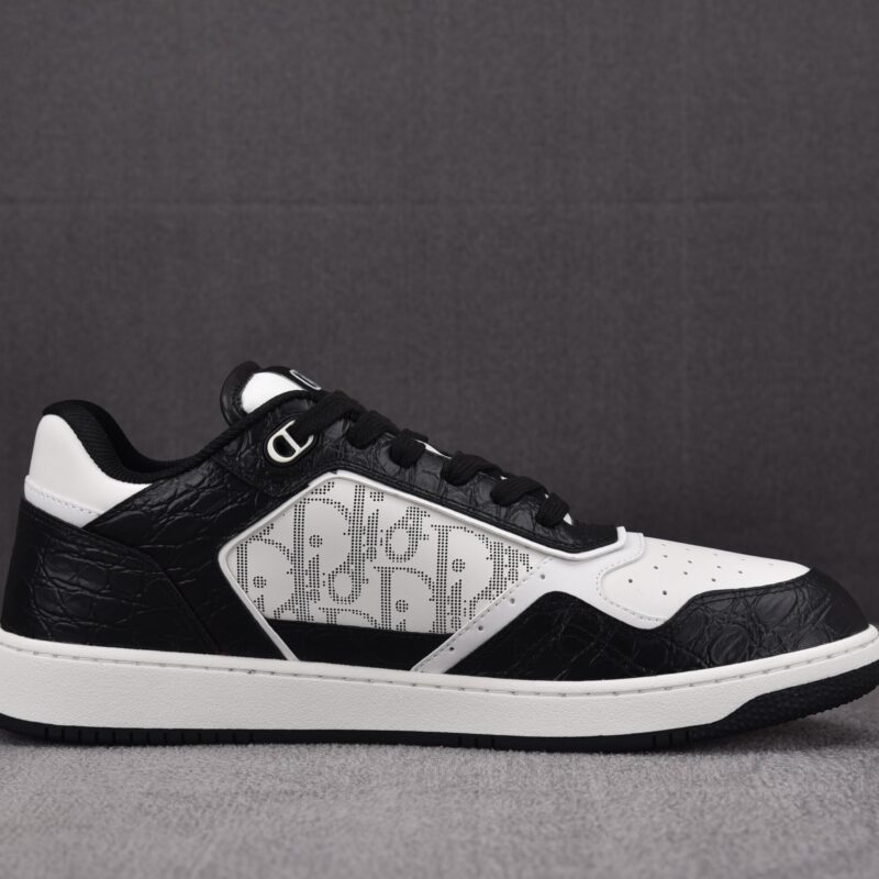 (BEST) Dior B27 Low White Dior Oblique & Black Elephant