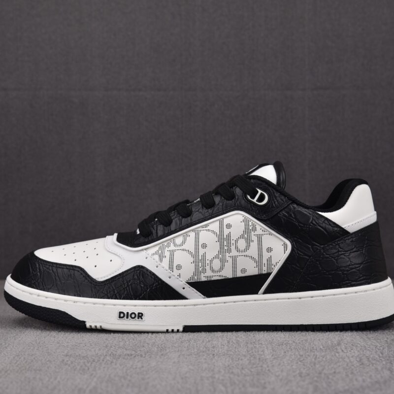 (BEST) Dior B27 Low White Dior Oblique & Black Elephant