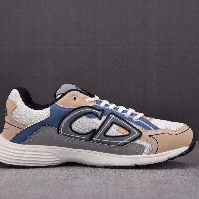 (BEST) Dior B30 Cream Mesh and Beige, Blue and Gray Technical Fabric