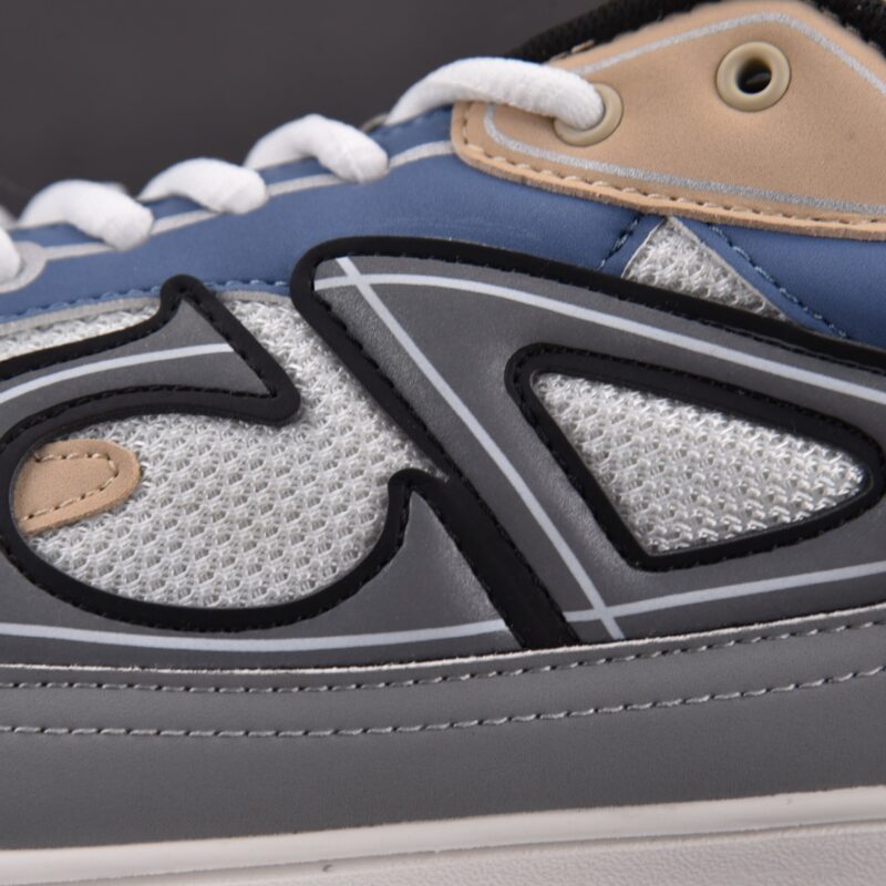 (BEST) Dior B30 Cream Mesh and Beige, Blue and Gray Technical Fabric