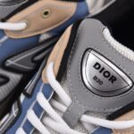 (BEST) Dior B30 Cream Mesh and Beige, Blue and Gray Technical Fabric