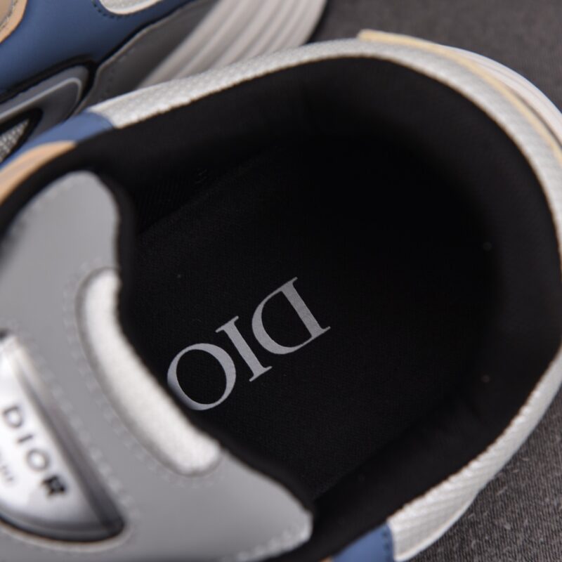 (BEST) Dior B30 Cream Mesh and Beige, Blue and Gray Technical Fabric