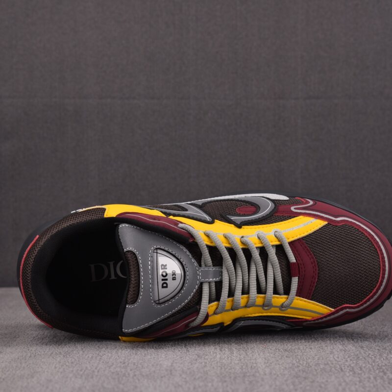 (BEST) Dior B30 Deep Gray Mesh / Burgundy