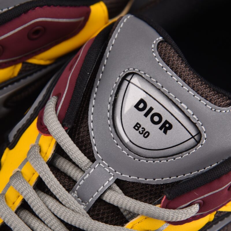 (BEST) Dior B30 Deep Gray Mesh / Burgundy