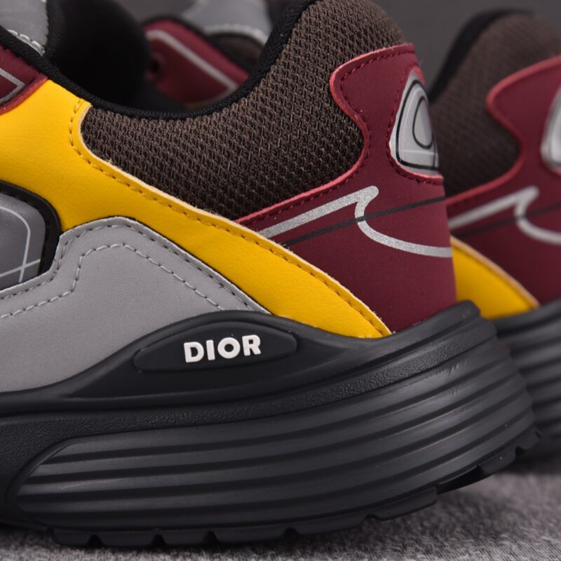 (BEST) Dior B30 Deep Gray Mesh / Burgundy