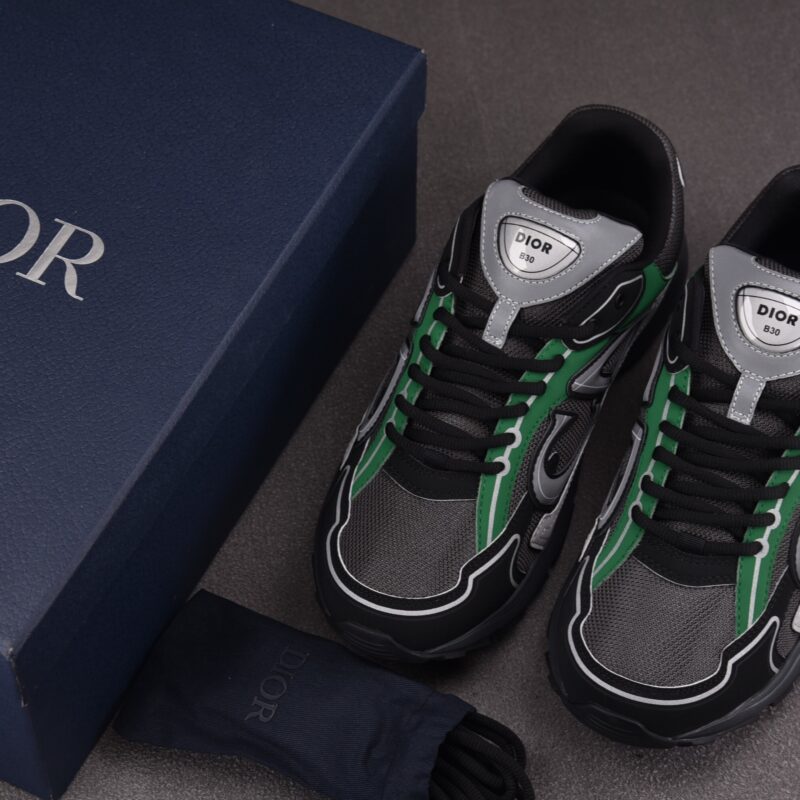 (BEST) Dior B30 Mesh 'DEEP GREY GREEN BLACK'
