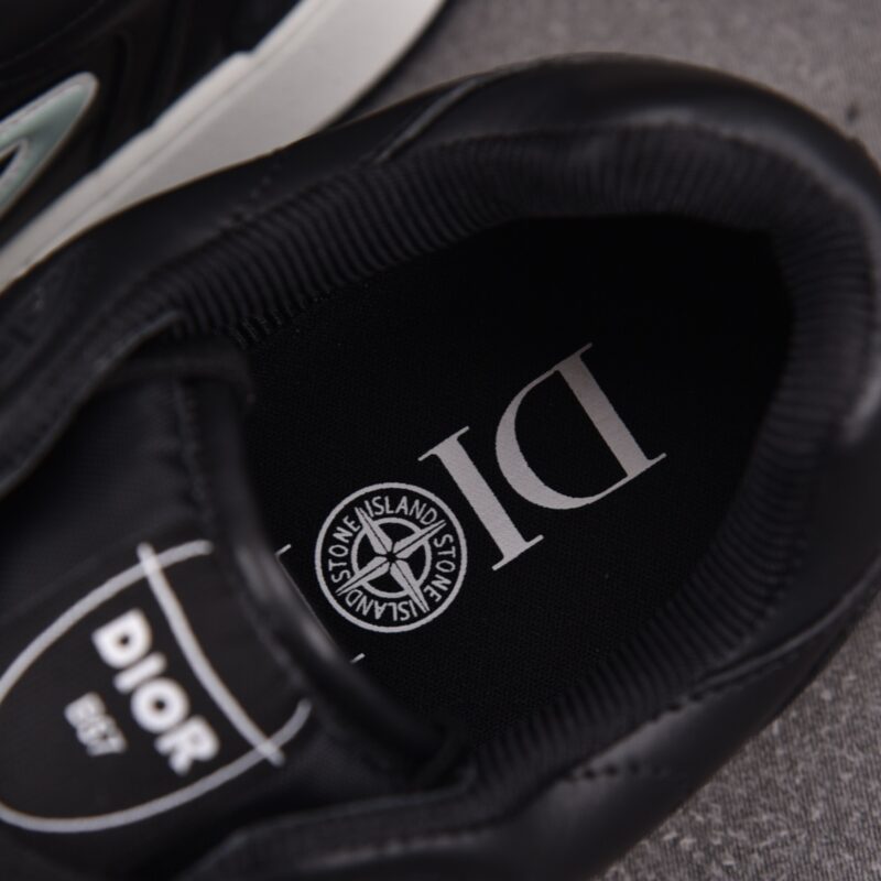 (BEST) Stone Island x Dior B57 Sneaker 'BLACK LIGHT GREEN'
