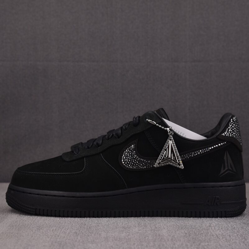 (BEST) Ja Morant x Swarovski x Nike Air Force 1 'BLACK'