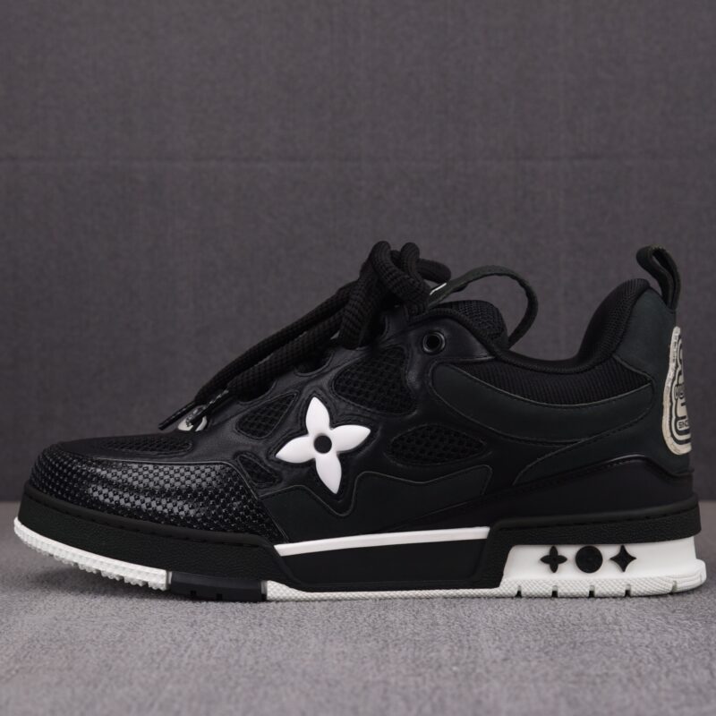 (BEST) Louis Vuitton LV Skate Sneaker 'BLACK WHITE'