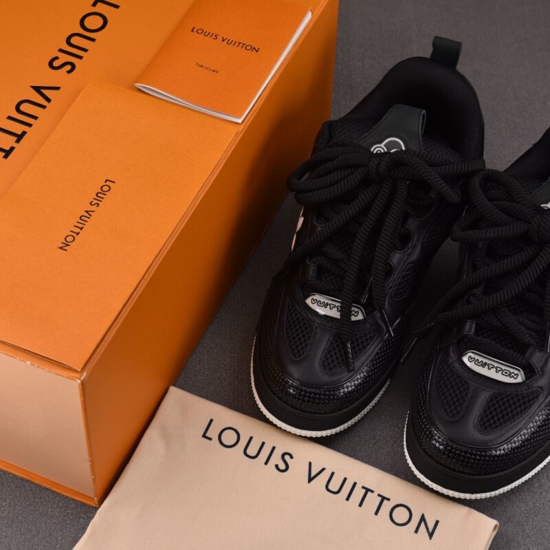 (BEST) Louis Vuitton LV Skate Sneaker 'BLACK WHITE'