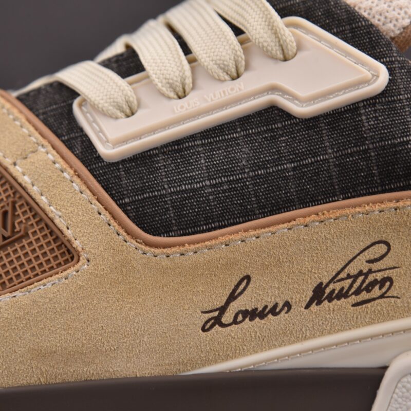 (BEST) Louis Vuitton Lv Trainer #54 Signature 'BROWN'