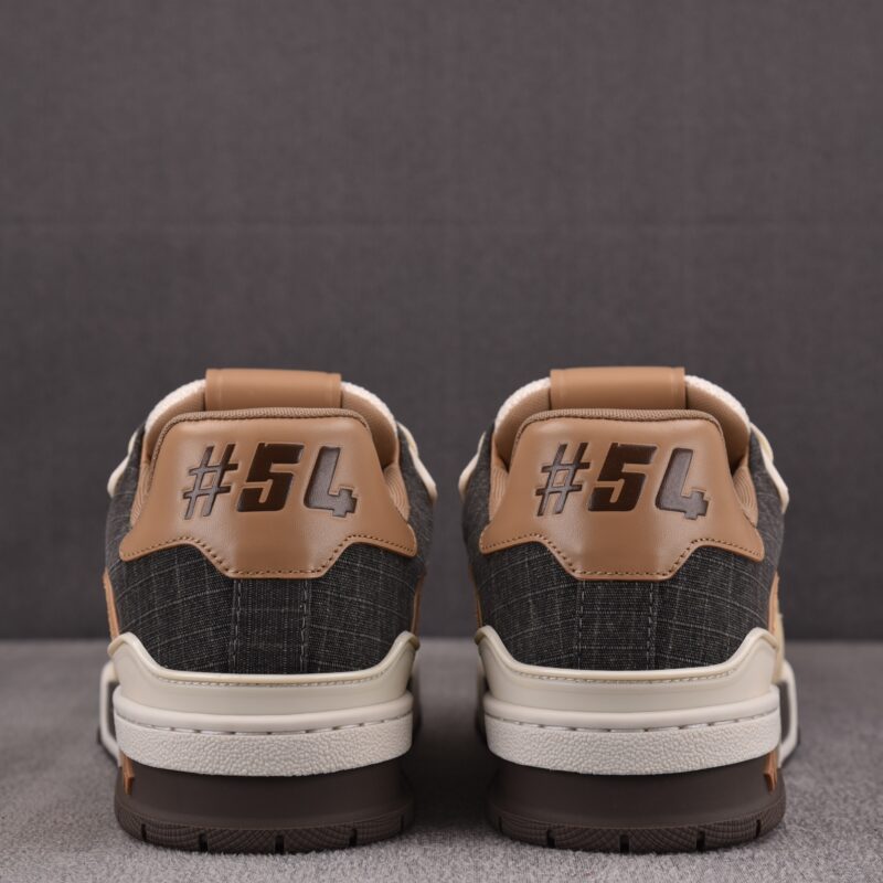 (BEST) Louis Vuitton Lv Trainer #54 Signature 'BROWN'