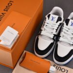 (BEST) Louis Vuitton LV Trainer #54 Signature 'WHITE BLUE'