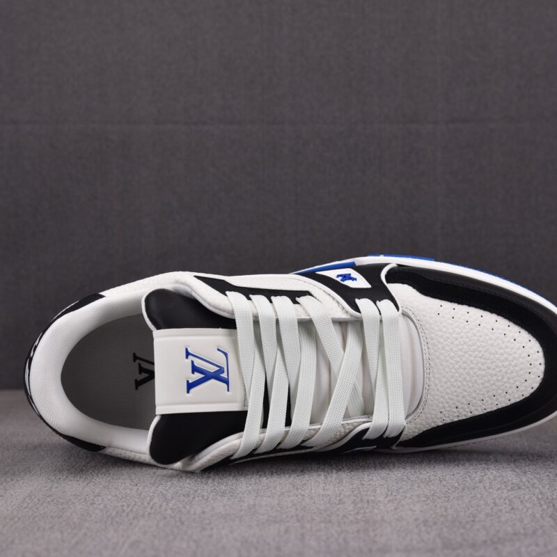 (BEST) Louis Vuitton LV Trainer #54 Signature 'WHITE BLUE'