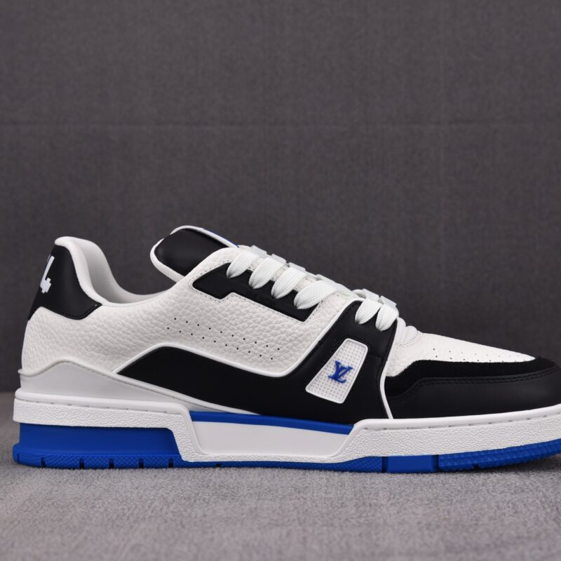 (BEST) Louis Vuitton LV Trainer #54 Signature 'WHITE BLUE'