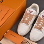 (BEST) Louis Vuitton LV Trainer Damier 'WHITE BROWN'