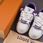(BEST) Louis Vuitton LV Trainer Maxi Caft Leather 'PURPLE'