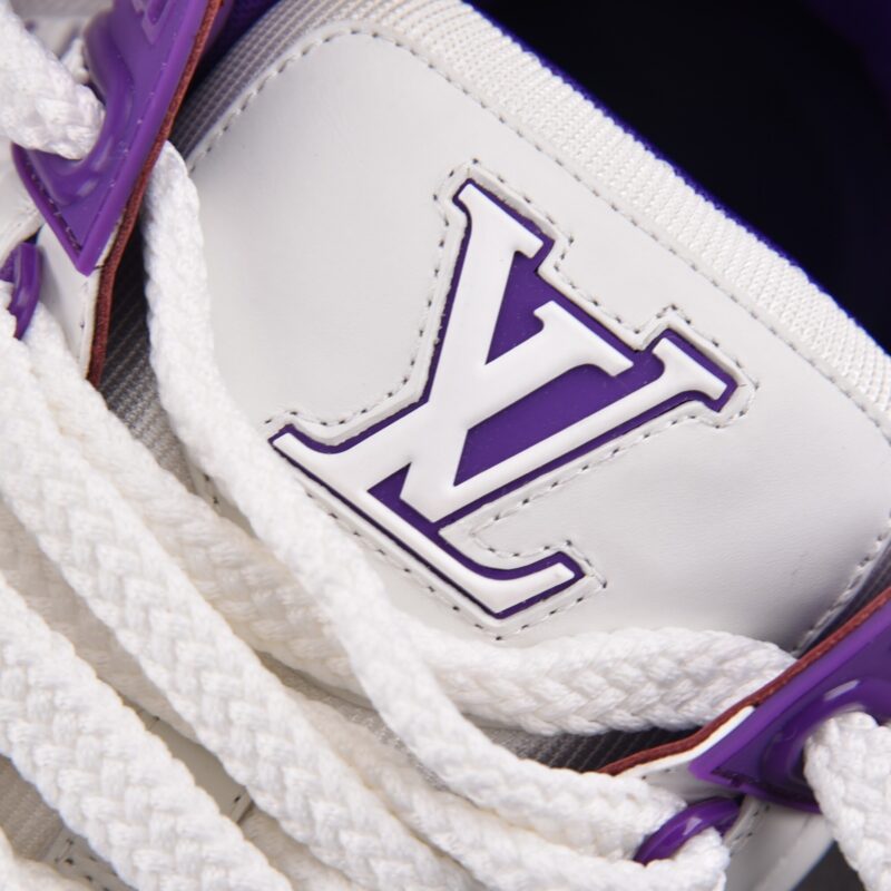 (BEST) Louis Vuitton LV Trainer Maxi Caft Leather 'PURPLE'