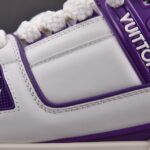 (BEST) Louis Vuitton LV Trainer Maxi Caft Leather 'PURPLE'
