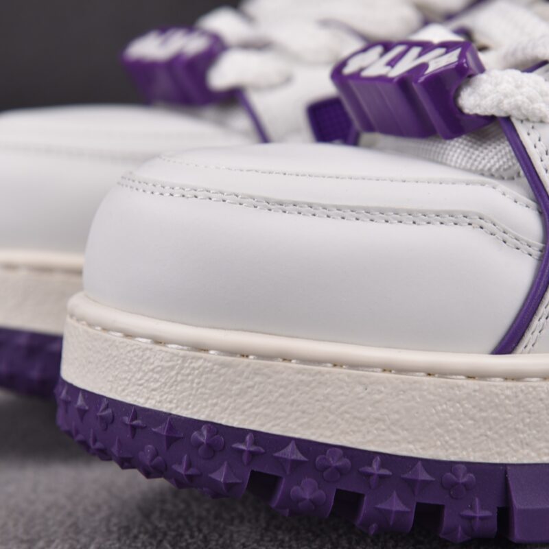 (BEST) Louis Vuitton LV Trainer Maxi Caft Leather 'PURPLE'