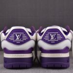 (BEST) Louis Vuitton LV Trainer Maxi Caft Leather 'PURPLE'