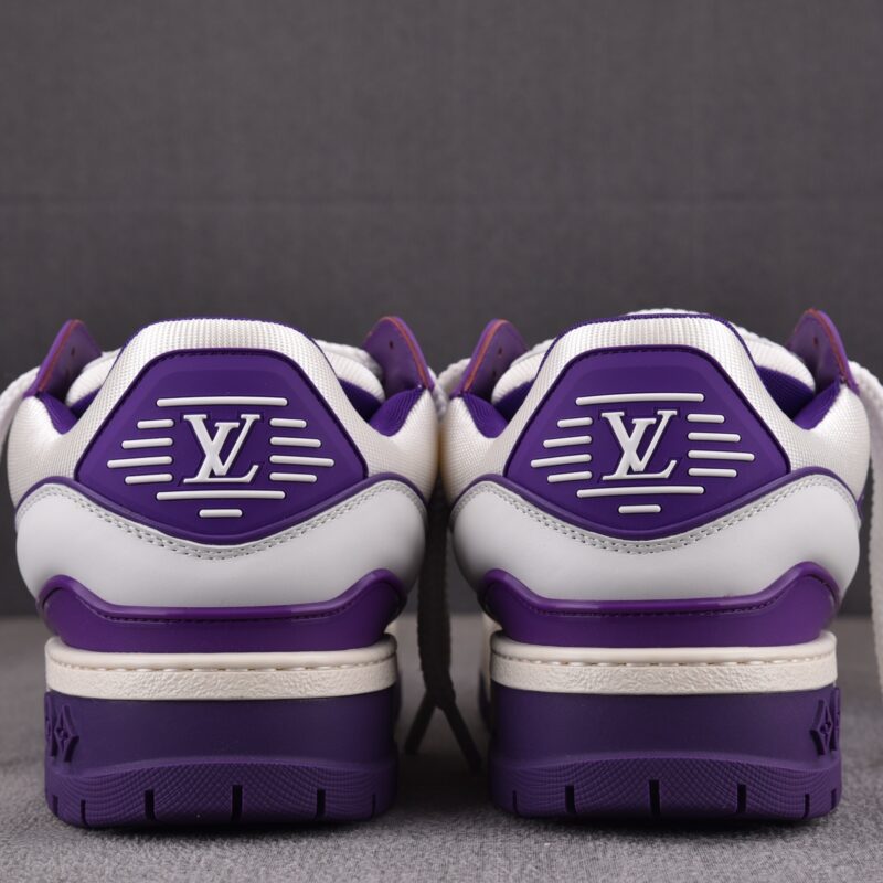 (BEST) Louis Vuitton LV Trainer Maxi Caft Leather 'PURPLE'