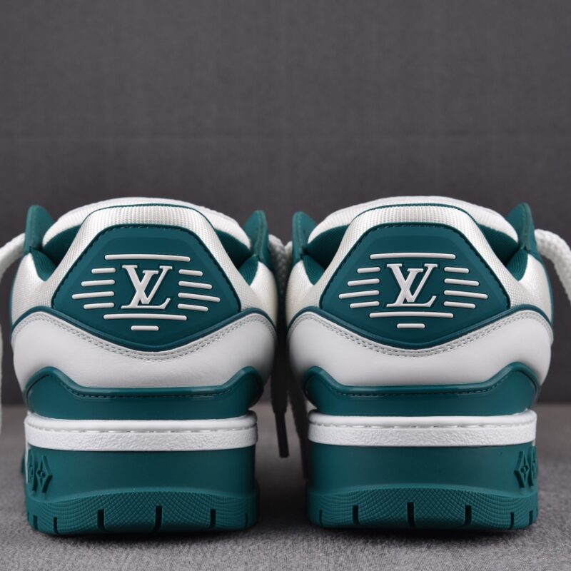(BEST) Louis Vuitton LV Trainer Maxi Calf Leather 'WHITE GREEN'