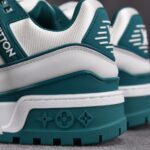 (BEST) Louis Vuitton LV Trainer Maxi Calf Leather 'WHITE GREEN'