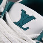 (BEST) Louis Vuitton LV Trainer Maxi Calf Leather 'WHITE GREEN'