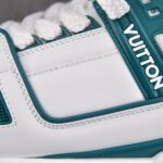 (BEST) Louis Vuitton LV Trainer Maxi Calf Leather 'WHITE GREEN'