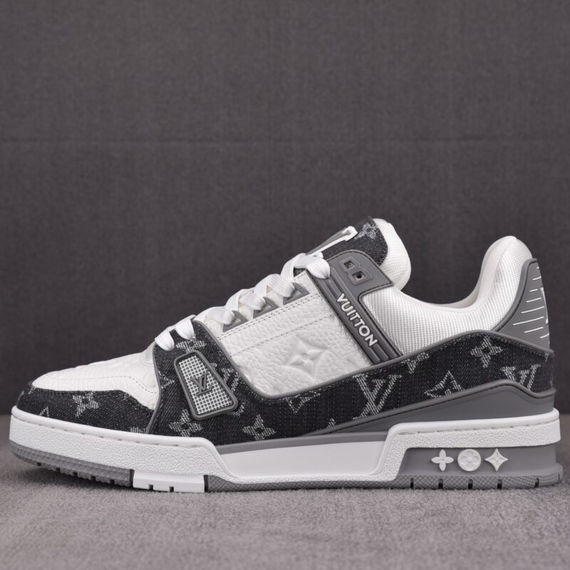 (BEST) Louis Vuitton LV Trainer Monogram Denim 'GREY'