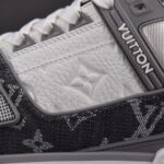 (BEST) Louis Vuitton LV Trainer Monogram Denim 'GREY'