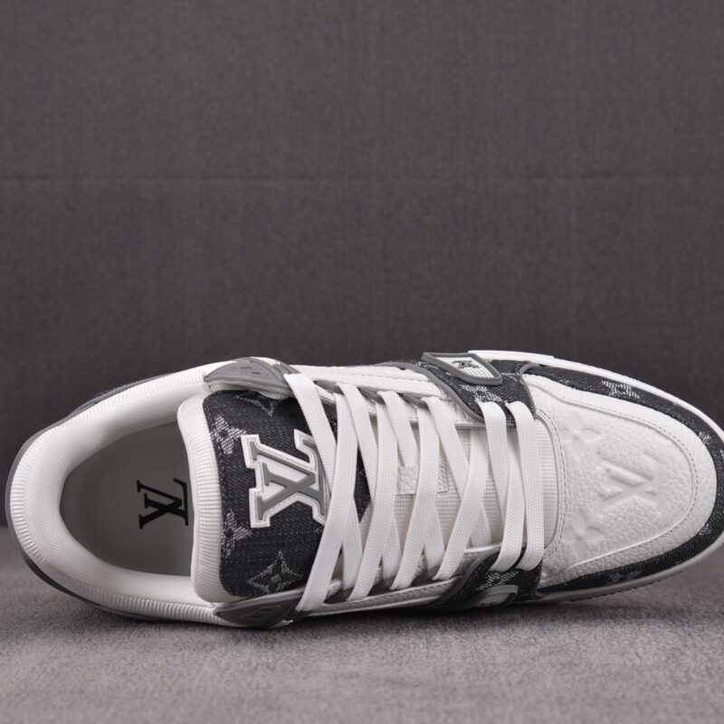 (BEST) Louis Vuitton LV Trainer Monogram Denim 'GREY'