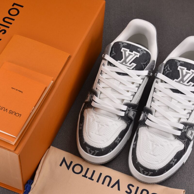 (BEST) Louis Vuitton LV Trainer Monogram Denim 'GREY'