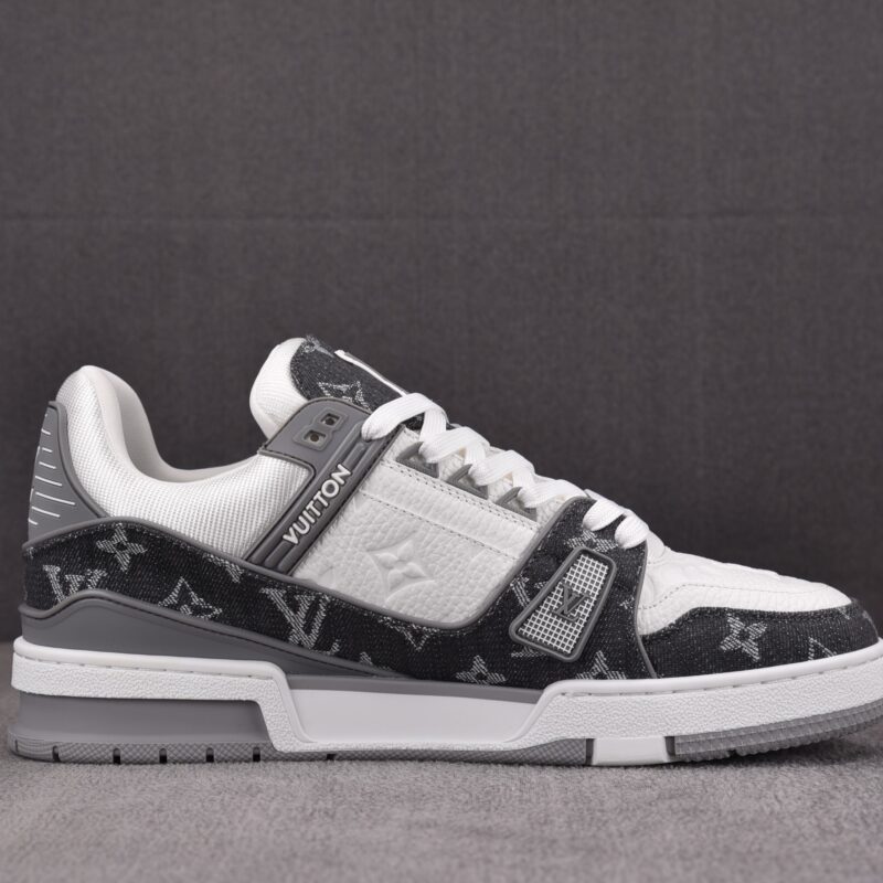 (BEST) Louis Vuitton LV Trainer Monogram Denim 'GREY'