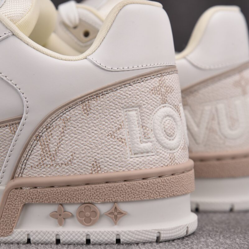 (BEST) Louis Vuitton LV Trainer Velcro 'BEIGE MONOGRAM'